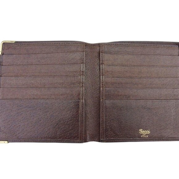 GUCCI Bi -fold Fudta Korn Plate Leather Authentic USED - Picture 6 of 10